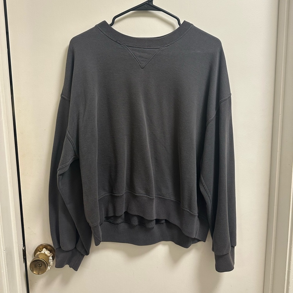 Abercrombie & Fitch Dark Gray Crew Neck Sweater